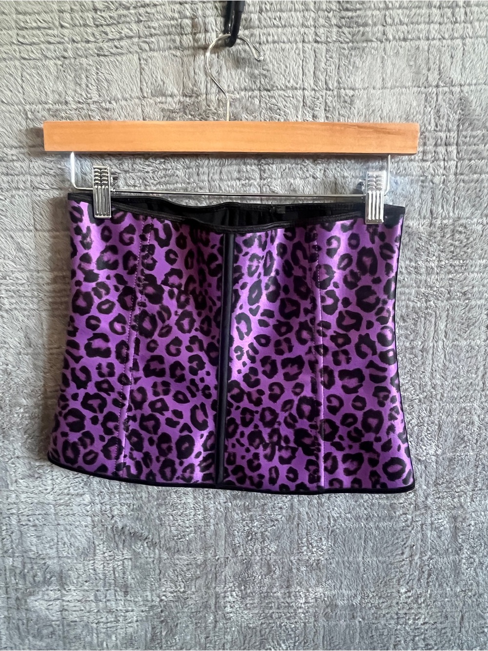 Purple Leopard Print Waist Cincher - Shapewear